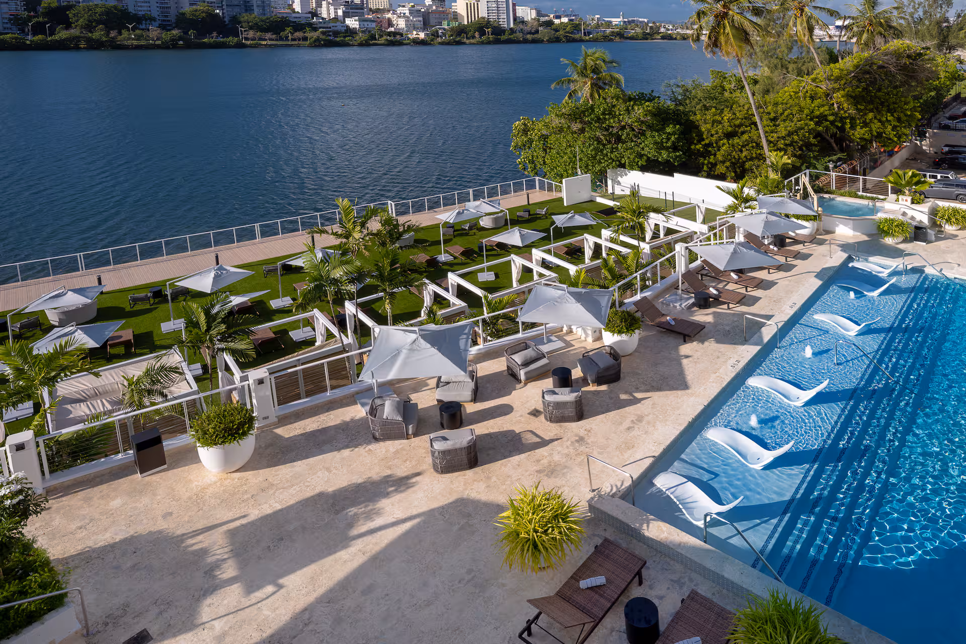 Pool and Laguna Terrace at the Hilton Garden Inn San Juan Condado