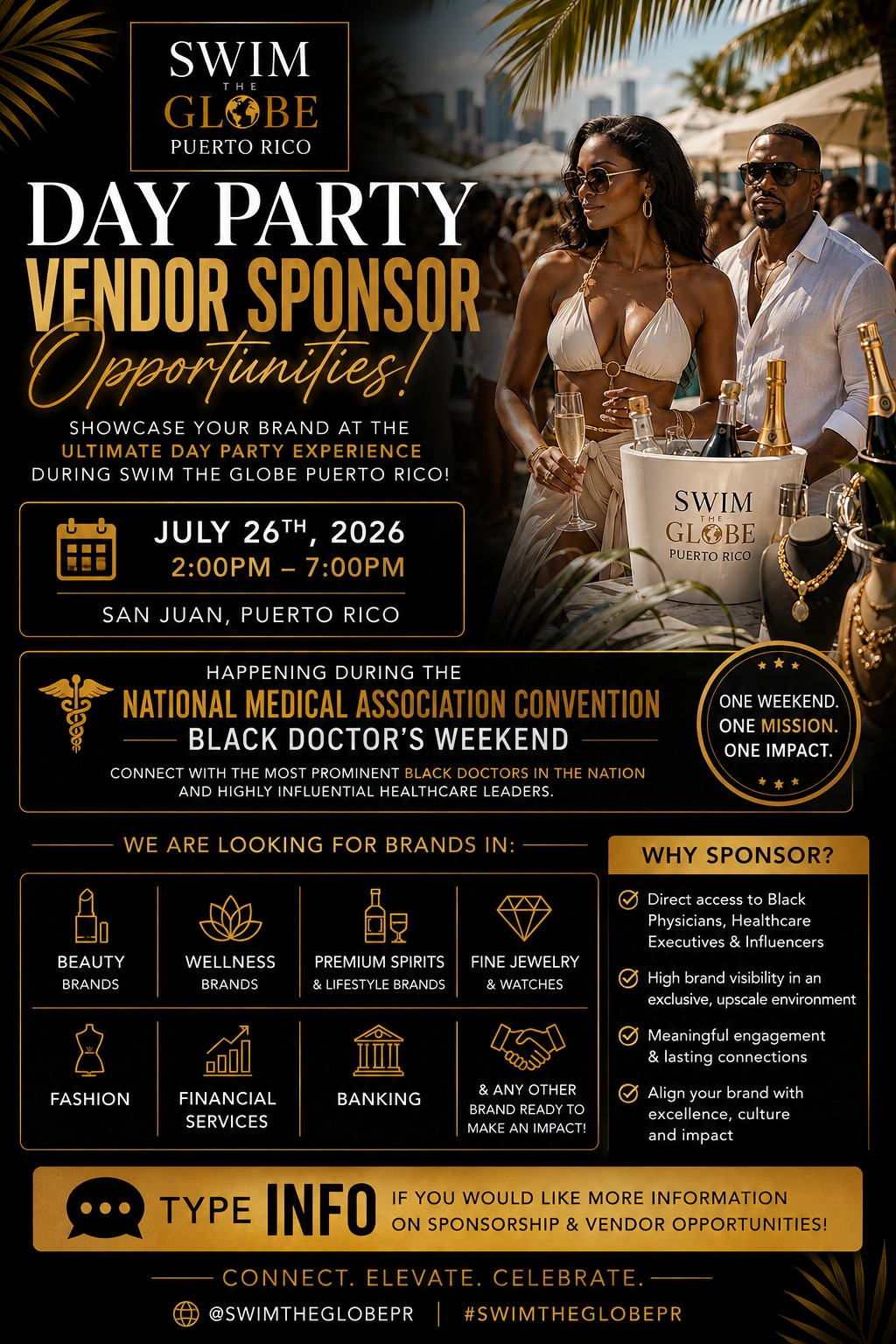 Day Party Vendor & Sponsor Opportunities — July 26th, 2026 in San Juan, Puerto Rico